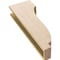 Ekena Millwork 5"W x 10"D x 30"H Thin Van Buren Rough Cedar Woodgrain TimberThane Corbel, Primed Tan CORUR05X10X30VANRCPR - alternate 2